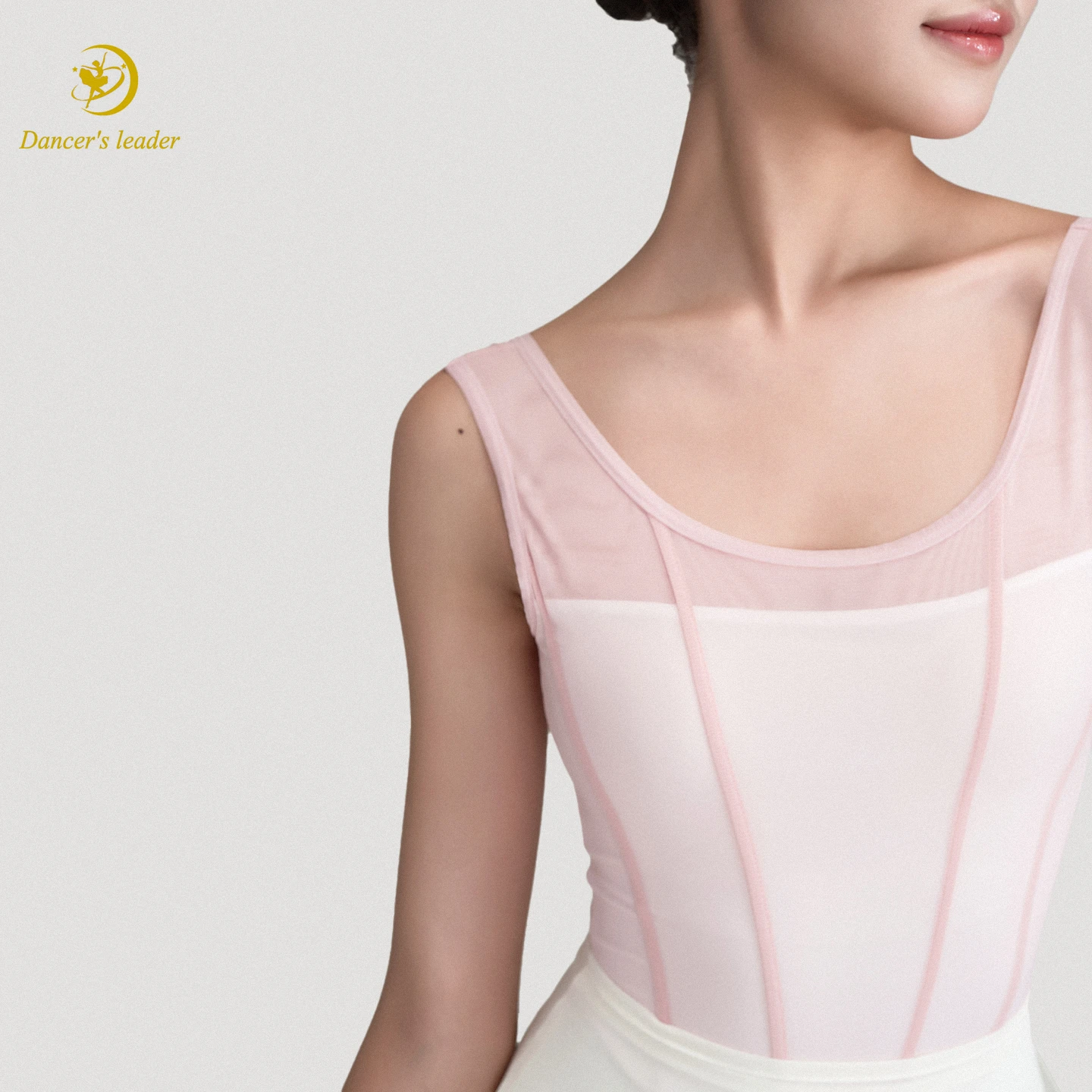 Mono de Ballet de malla rosa, diseño de espina de pescado, temperamento femenino profesional para adultos, traje de Yoga de baile adelgazante