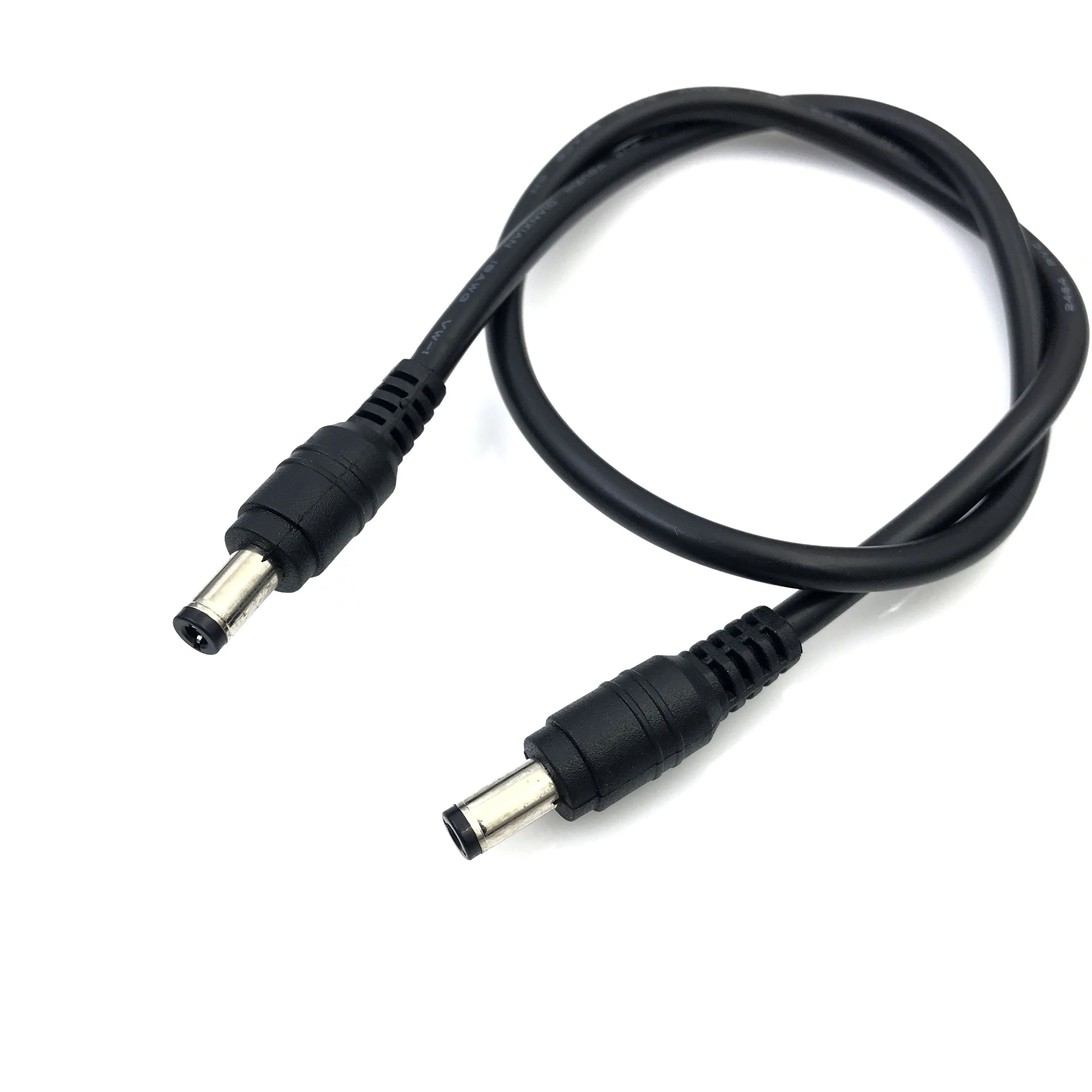 Adapter Connector Cable DC Power Plug 5.5 x 2.1mm/2.5  Male To 5.5 x 2.1mm Male Adapter Connector Cable 18AWG Monitor the power