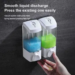 300ml Wall Mounted Shampoo Soap Dispenser Hand Soap Dispenser Square Liquid Soap Bottle Bathroom Accessories