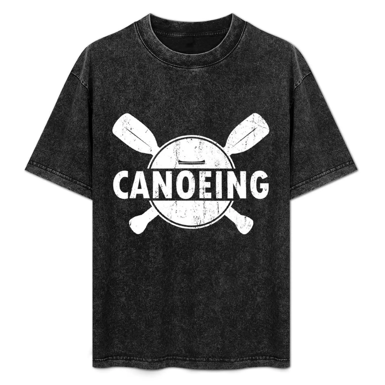 

Canoeing, canoeing, canoeing, paddle, boat T-Shirt Active Sports Short Sleeve Cotton Shirt