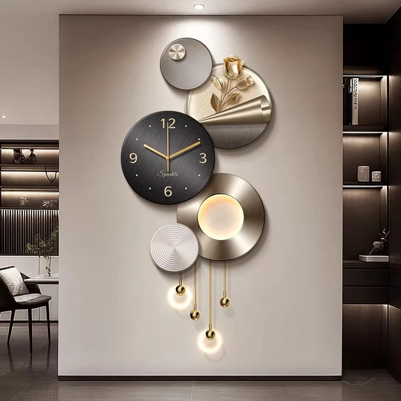 

Led Fashion Clock Wall Luxury Modern Digital Vintage Nordic Clock Wall Design Minimalist Relogio De Parede Ornaments Home Decor