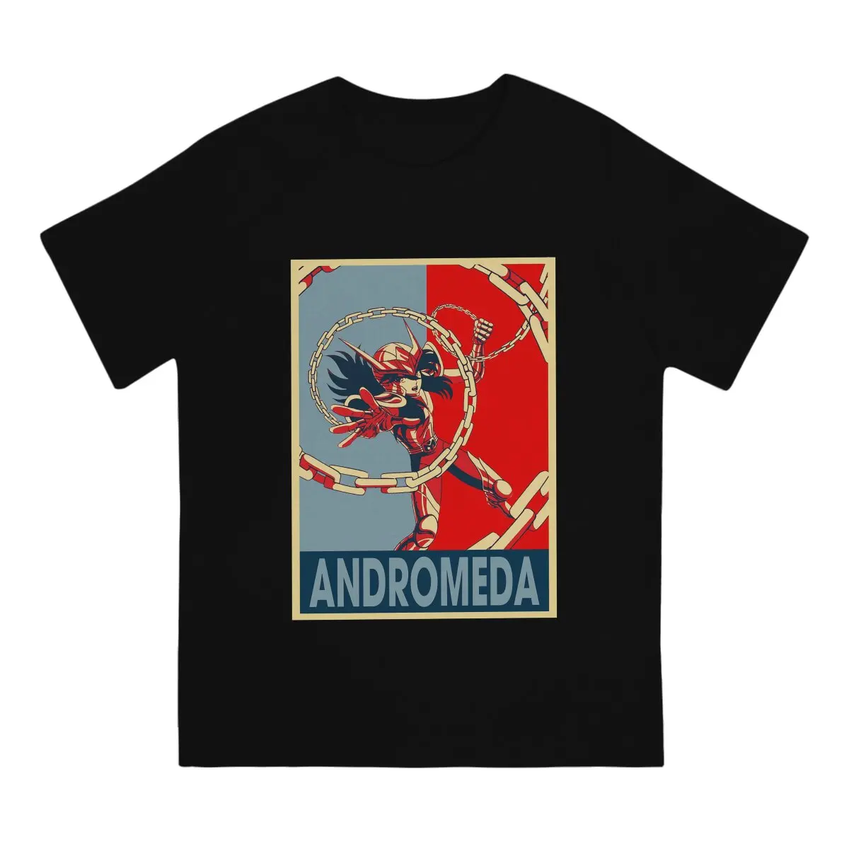 SaintSeiya Andromeda Art T Shirt Harajuku Grunge Men's Tshirt Polyester Short Sleeve