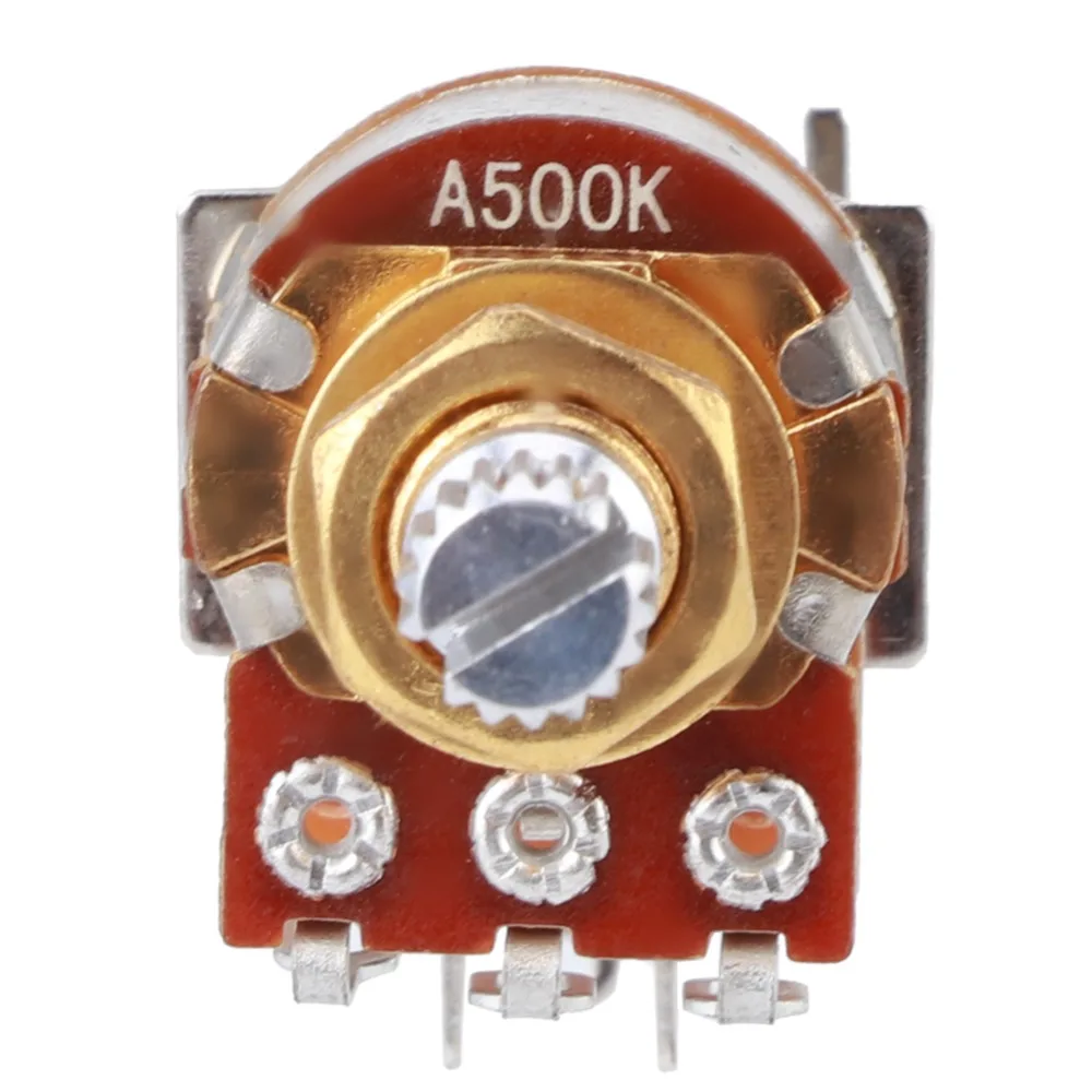 2pcs A500K Value Guitar Potentiometer​ ​18mm Shaft Length ​Push-Pull Function​ ​Push Pull Pot​ ​Audio Taper​