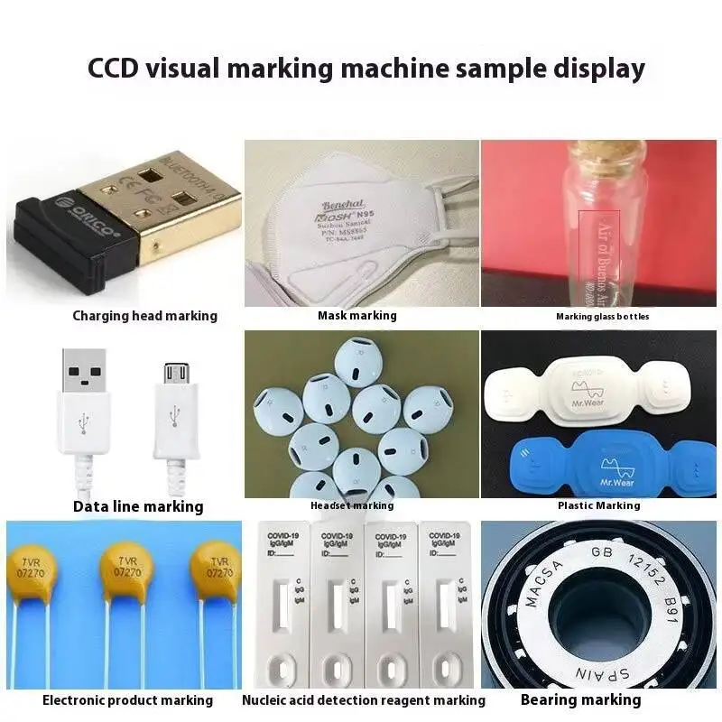 Fully Automatic Positioning Plastic Metal Engraving CCD Vision Laser Marking Machine