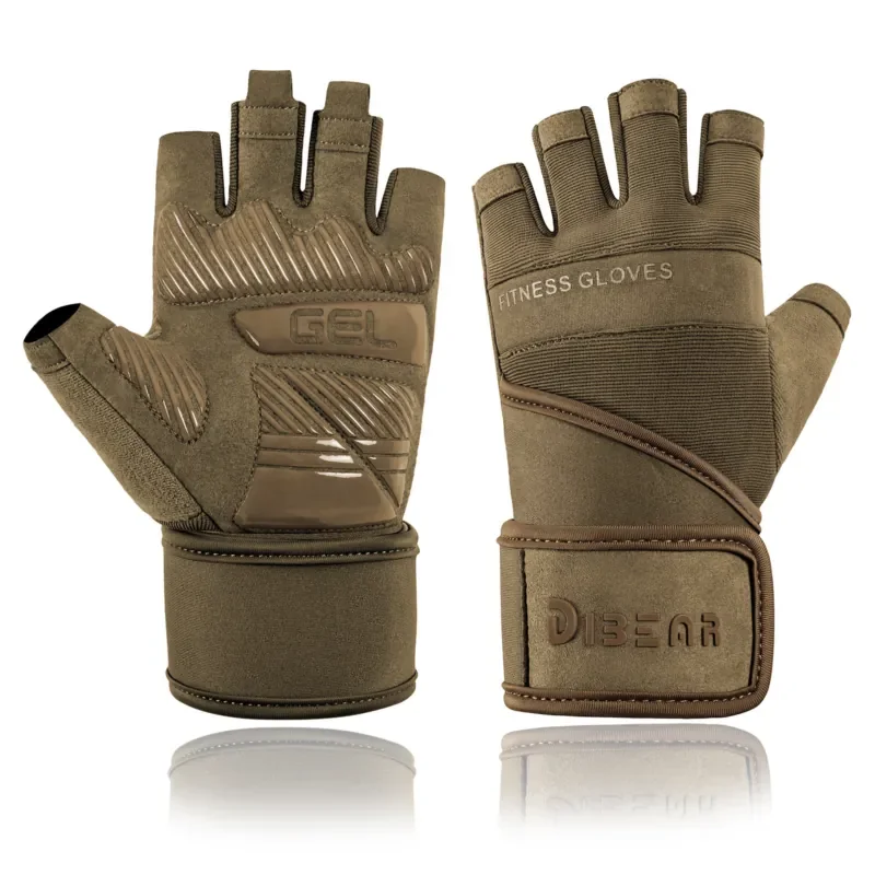 

Summer Fitness Half Finger Gloves Wrist Support Anti-slip Gym Dumbbell Training Outdoor Sports Accessories