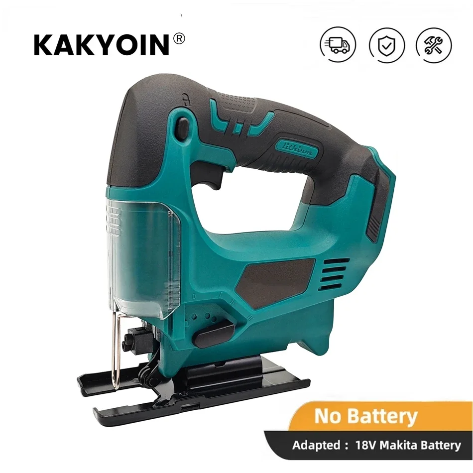 

Cordless Electric Jig Saw Portable Jigsaw Multi-Function Scroll Saw Woodworking Tools fit Makita 18V Battery (No Battery)