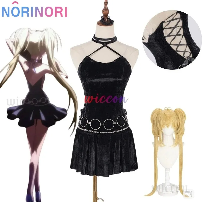 Anime Shugo Chara Cosplay Costume Hoshina Tsukiyomi Utau Wig Sexy Woman Halloween Stage Performance Black Suspender Dress Suit