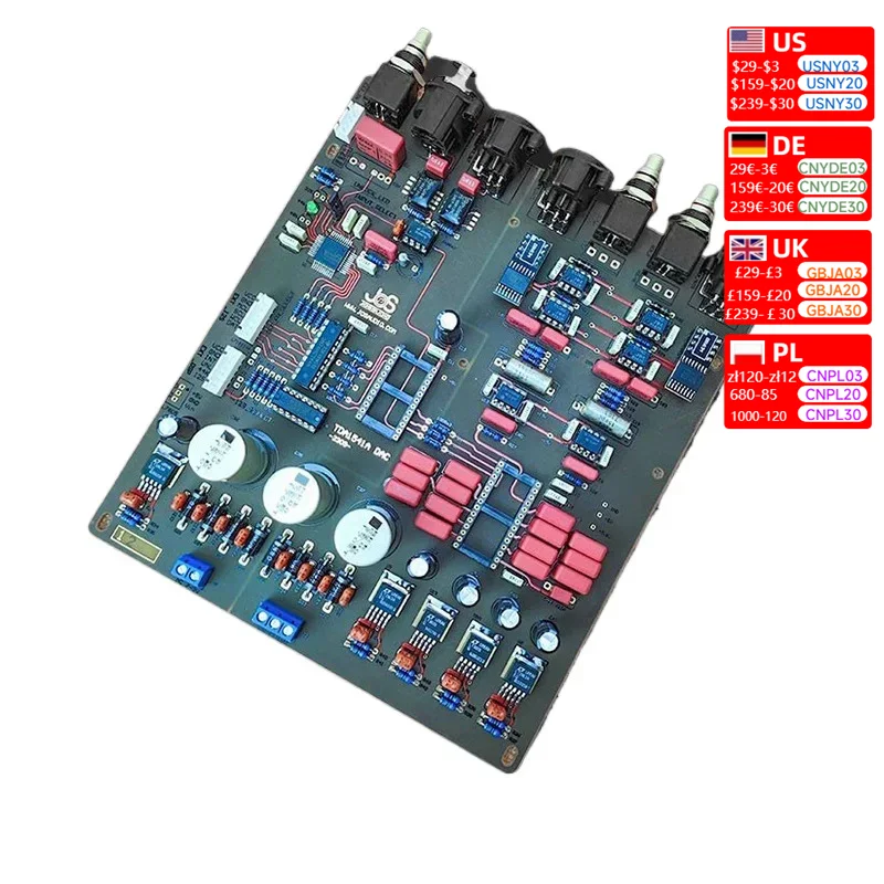 TDA1541 chip DAC audio decoding board PCB finished DIY 10th anniversary commemorative improved version