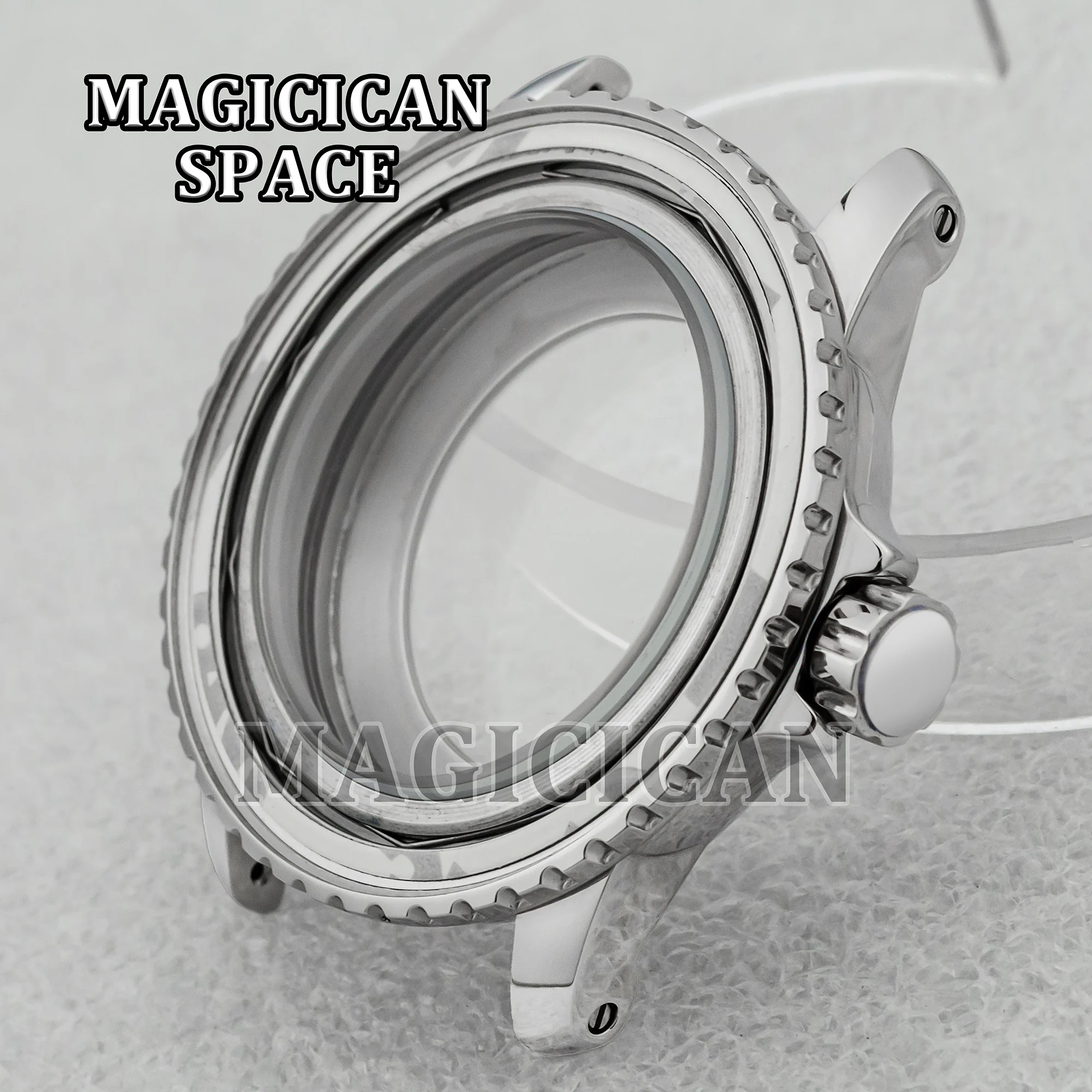 45mm Case 316L Solid Stainless Steel NH35 Watch Case for Fifty Fathoms Watch Mod Parts Replacements fit NH35 Mechanical Movement