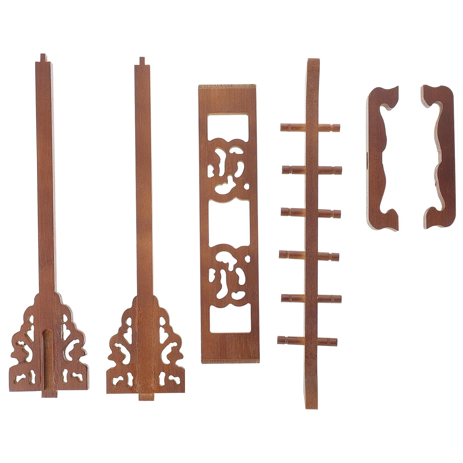 

Nanzhu Bamboo Pen Holder Calligraphy Hanging Rack Simple Desk Decor Storage Shelf Long Life Anti Fading Color Student