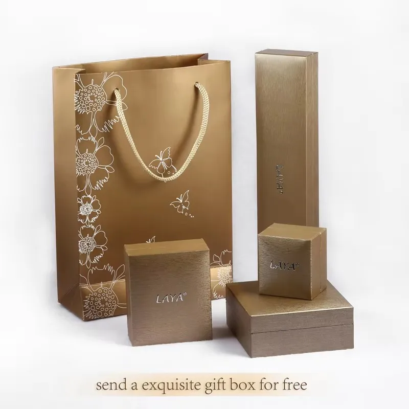 LAYA 925 Sterling Silver White Freshwater Bread Beads Fashion Natural Shell Flower New Ring Sapphire Zircon For Wedding Jewelry