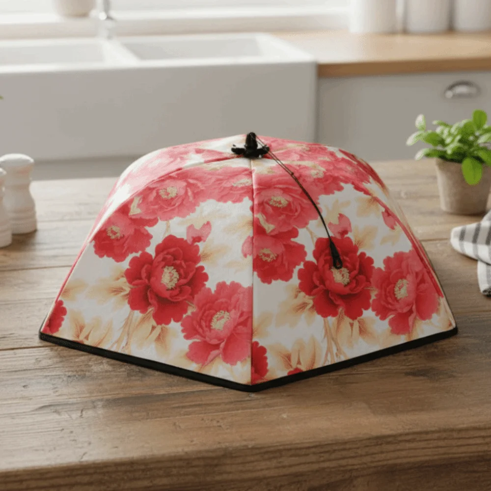 

Breathable Dining Table Cover Foldable Antibacterial Leftovers Food Cover Full Surround Protection Anti-mosquito