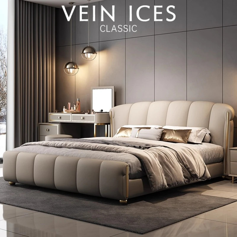 

180x200cm luxury Double bed frame 2 people full size marriage Wooden Headboard Double 2 people bed twin modern home furniture