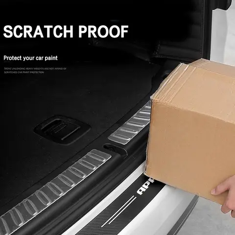 Klistermärke i kolfiber för dörrtröskel för Volkswagen VW TSI TDI APR Polo 5 6 Bora Jetta Passat B5 Golf 7 MK5 Beetle 3B Tiguan 10 best sales Aprilföreställning - №4