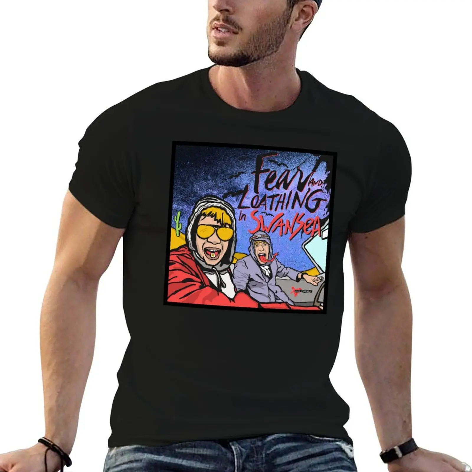 

Fear and Loathing in Swansea (Twin Town) T-Shirt cotton tshirt 100% t shirt for man 100 percent cotton T-Shirt