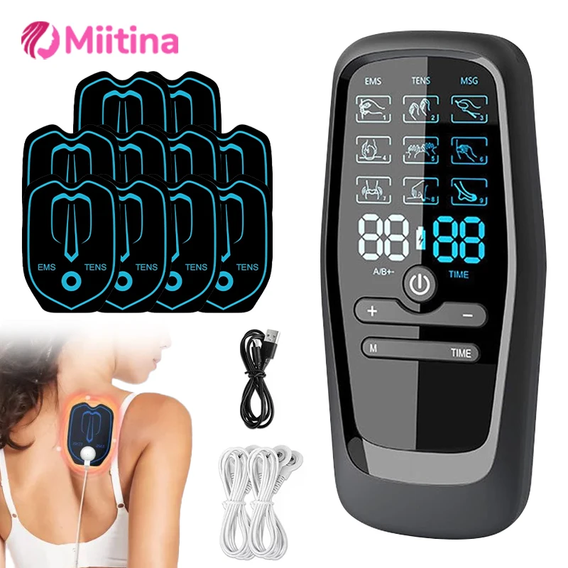 

Physiotherapy Tens Muscle Stimulator Electric EMS Acupuncture Digital Therapy Slimming Machine Electro Stimulator Body Massage