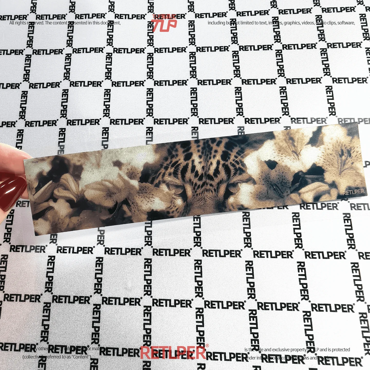 Retlper Reflective Car Stickers Original Leopard and Flower Natural Elements Original Force Waterproof Flat Stickers