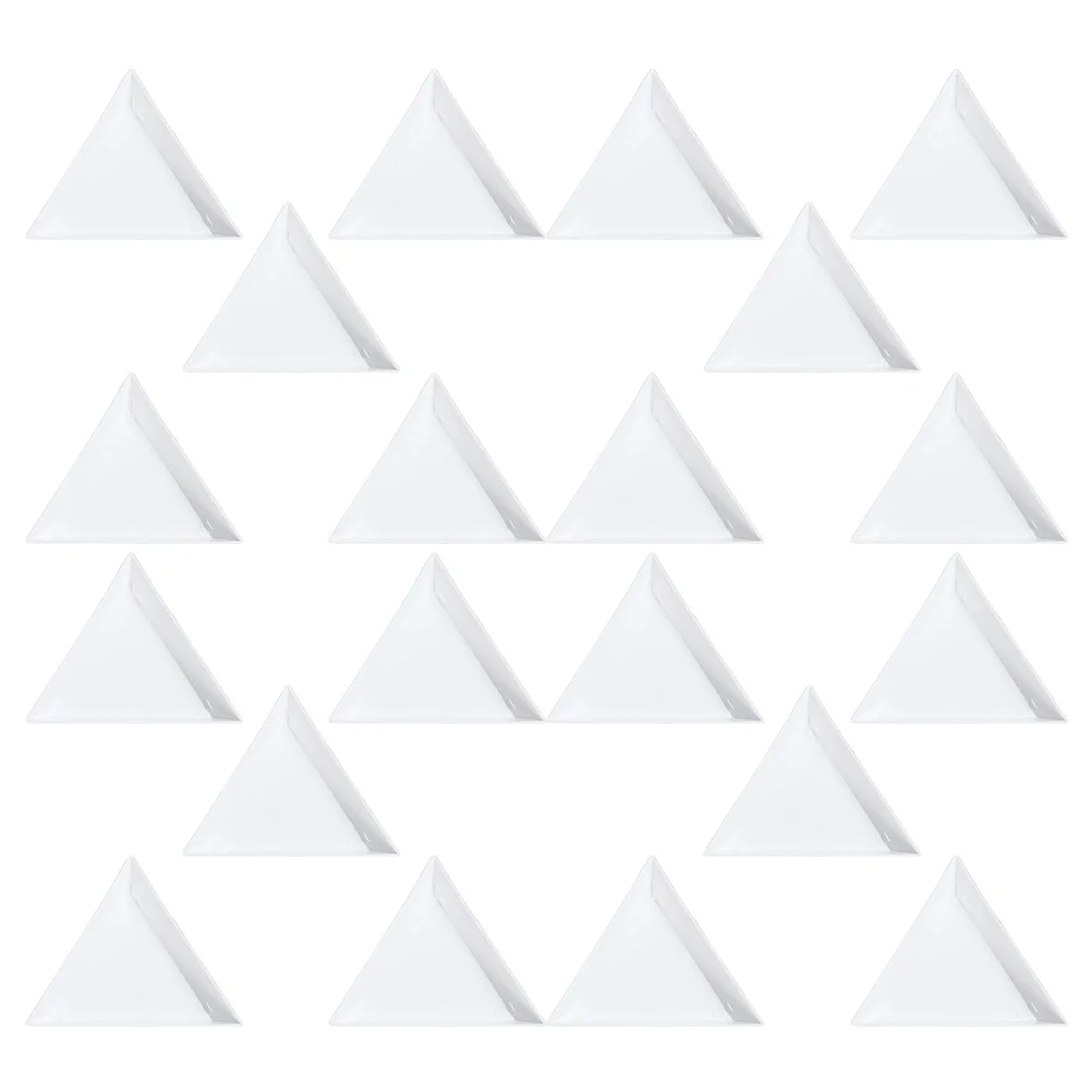 50Pcs Triangle Bead Sorting Tray Portable Jewelry Container Stacking Storage Tray Bracelet Dish Jewelry Dish Ring Container