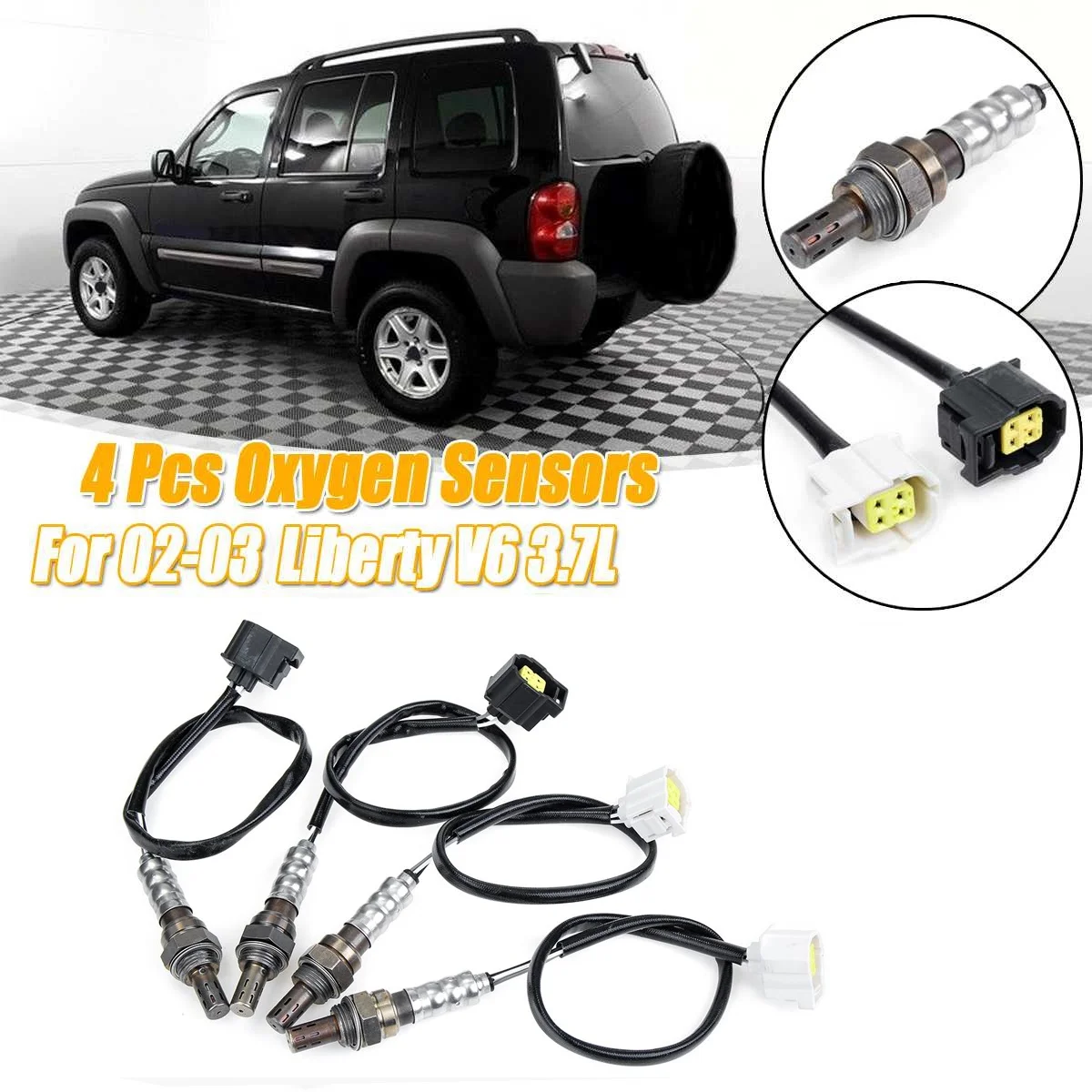 234-4217 234-4228 234-4772 234-4228 Upstream & Downstream Oxygen O2 Sensor for Jeep Liberty V6 3.7L 2002 2003 56041953AA