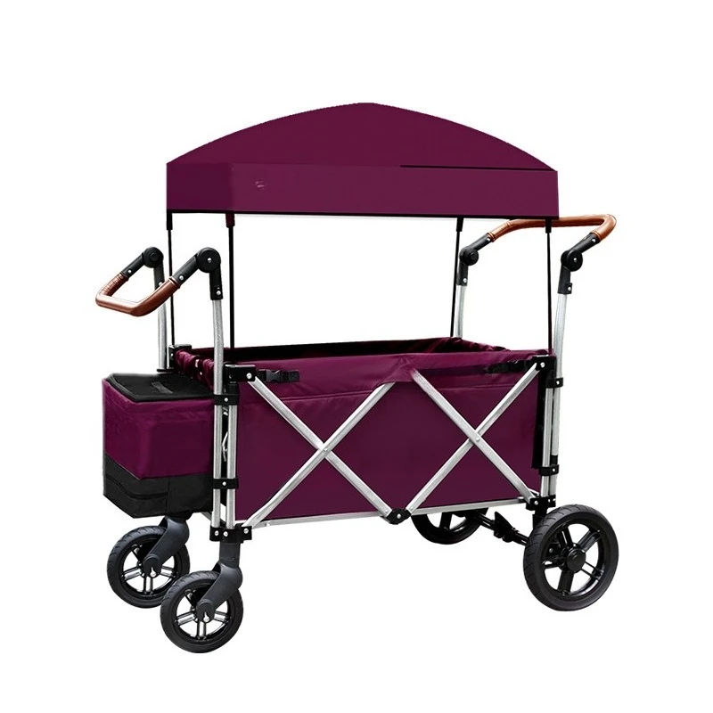 

Outdoor camp car American twin trolley folding portable camping trailer pull
