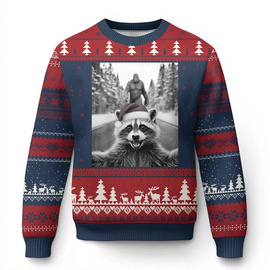 Cute Raccoon Meme 3D Printed Pullovers For Men Clothes Tracksuit 2026 Funny Animal Women Ugly Christmas Sweater Men Sweatshirt