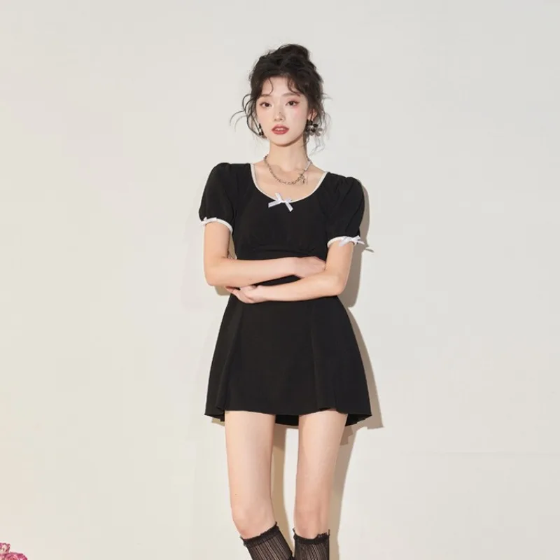 

New Slimming Split Swimsuit for Women High End Flat Corner Pants Water Color Tone Bathing Suit for Hot Spring and Vacation