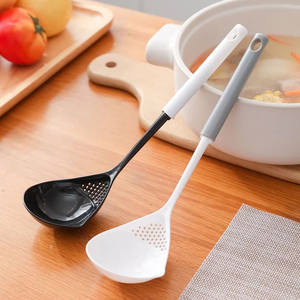 

4pcs Plastic Colander Spoon Strainer Kitchen Slotted Spoon For Food Serving Soup Dumpling Filter Tool Waterproof Corrosion