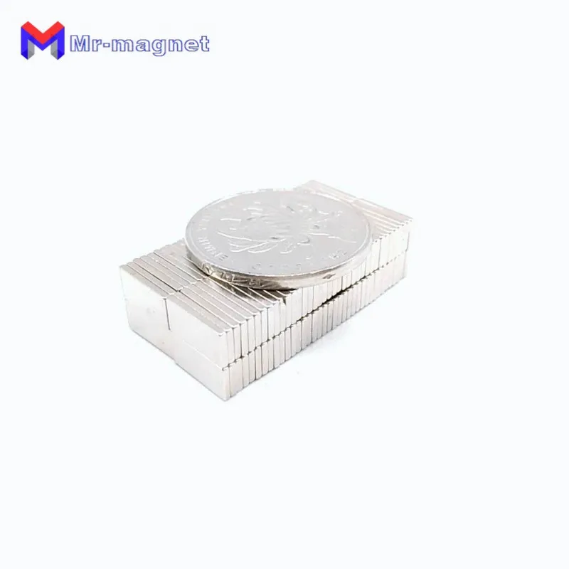 Block magnet 100/500/2000pcs 10x5x1 10*5*1 mm magnesy 10mm Rare Earth neodymium N35 super strong Cuboid block magnets Hot sale