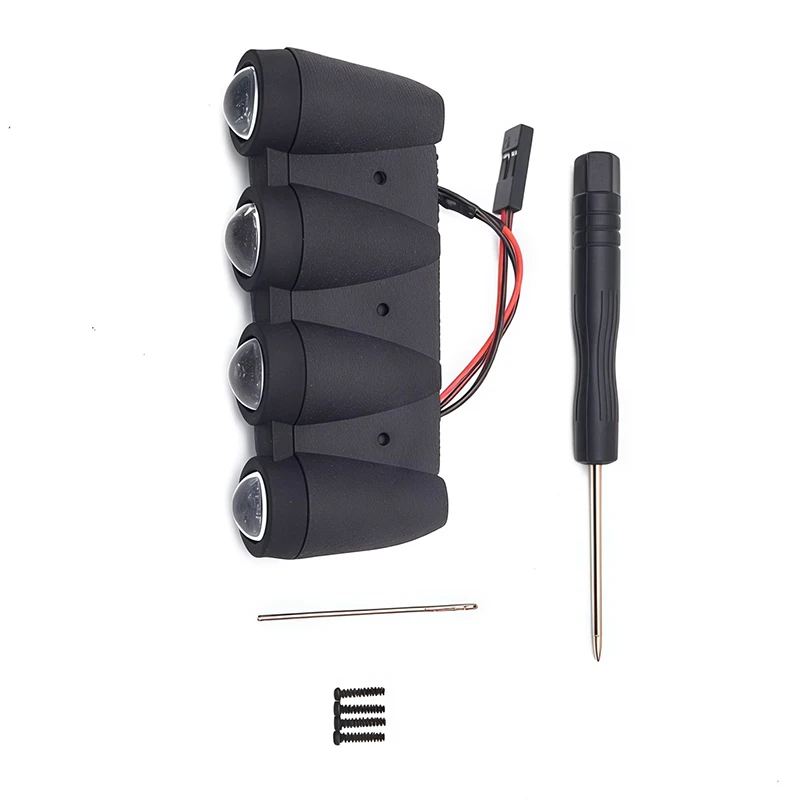 LED-Simulation Frontscheinwerfer-Haubenlicht für 1/10 Hyper Go MJXRC 10303 C3 ferngesteuertes Auto Offroad-Hochgeschwindigkeits-RC-Cars-LKW