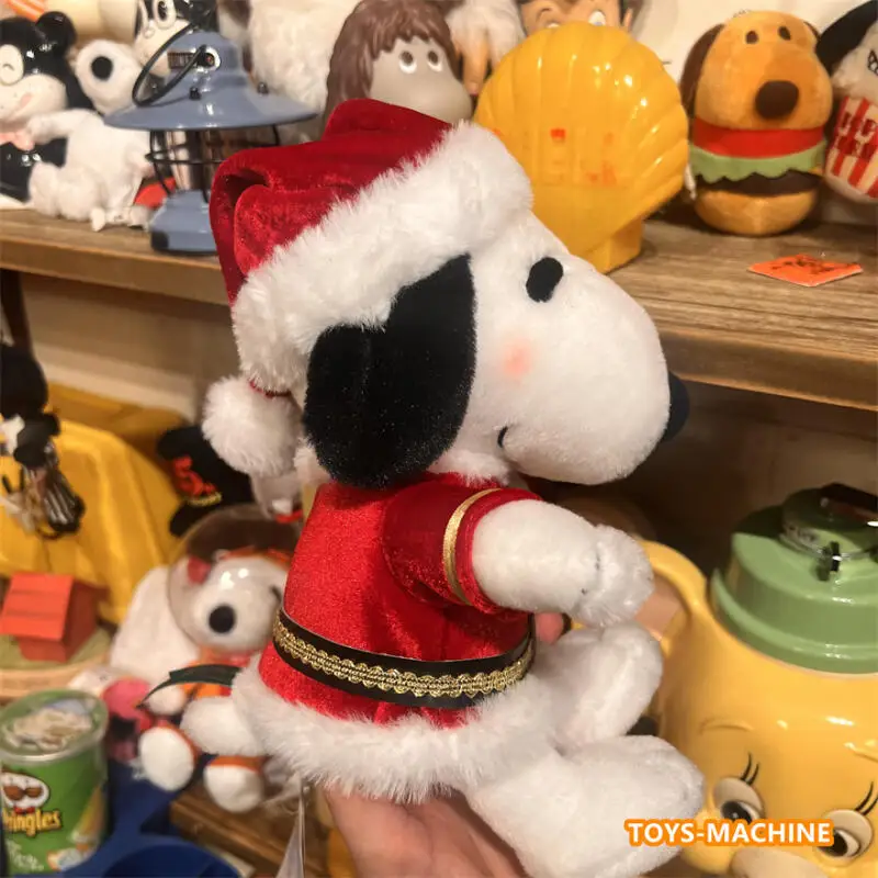 

Рождественская плюшевая игрушка Снупи, кавайная мультяшная игрушка из мягкой ткани, плюшевая кукла, уникальная кукла Снупи, украшение для дивана, детский рождественский подарок