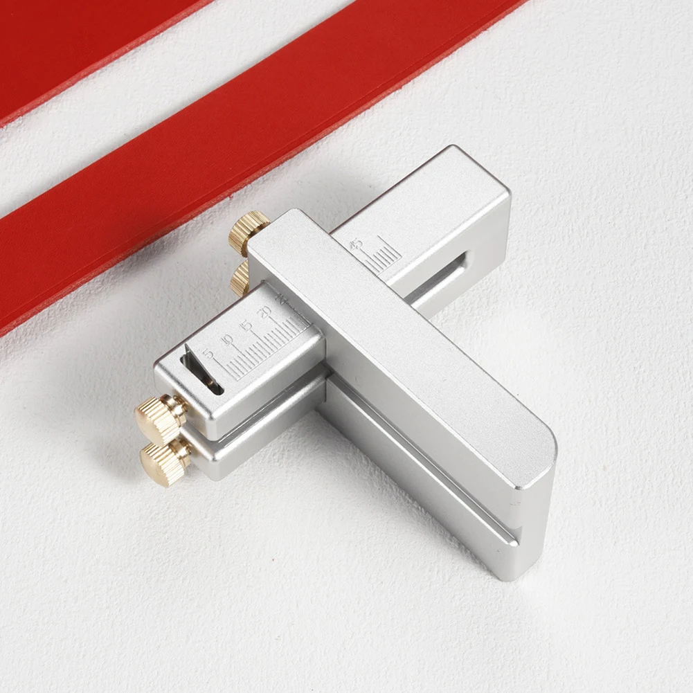 الجلود حزام القاطع سبائك الألومنيوم قطاع حزام أداة القطع الدقيقة قابل للتعديل حزام جلد القاطع DIY بها بنفسك الجلود الحرفية #2