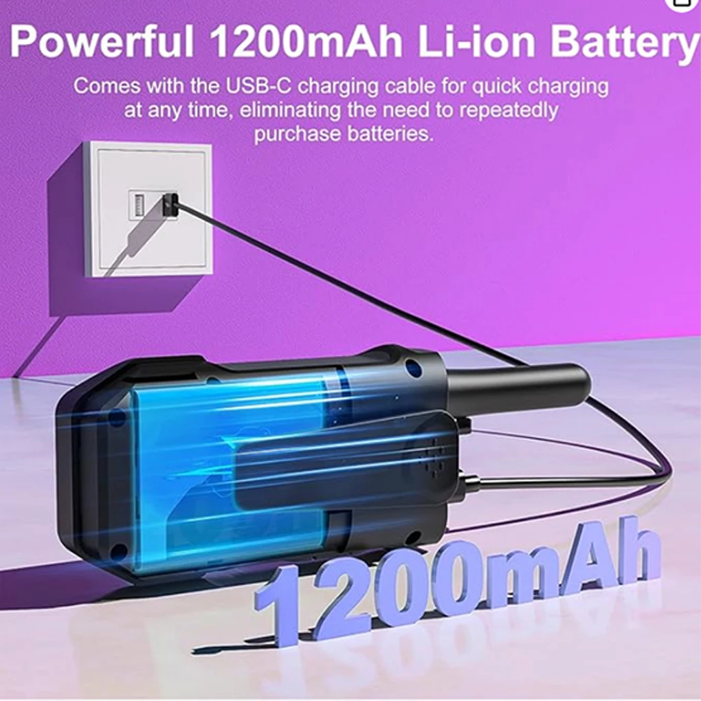 Aventuras do parque de diversões Walkie talkies multicanal para crianças, segurança e diversão, sem confiança nas redes transportadoras