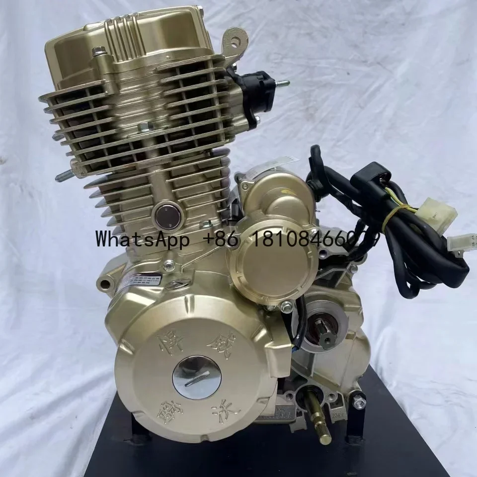 Moteur de moto assemblé à haute vitesse, refroidissement par air, 5 vitesses, 200cc, CG200