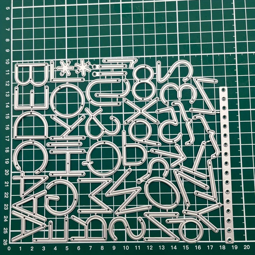 New Alphabet Numbers Symbols Metal Cutting Dies, Suitable for Album Backgrounds, Card Making and Scrapbooking and DIY Projects,