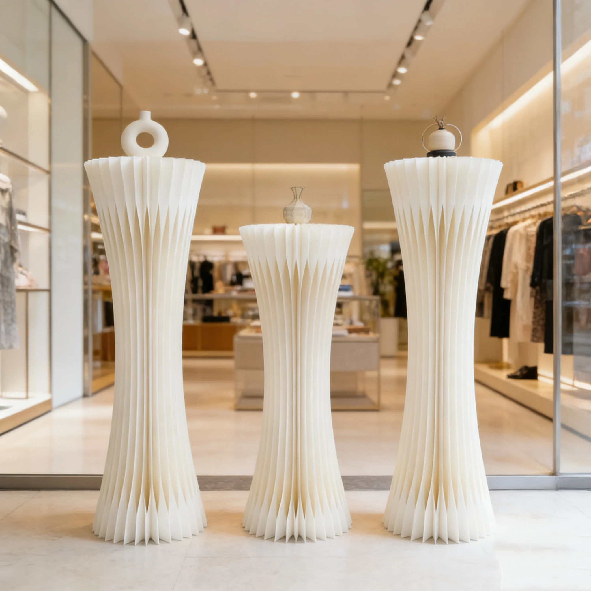 Professional European Classic Foldable Roman Column Paper Wedding Dessert Table Home Decoration Window Display Merchandise Shelf