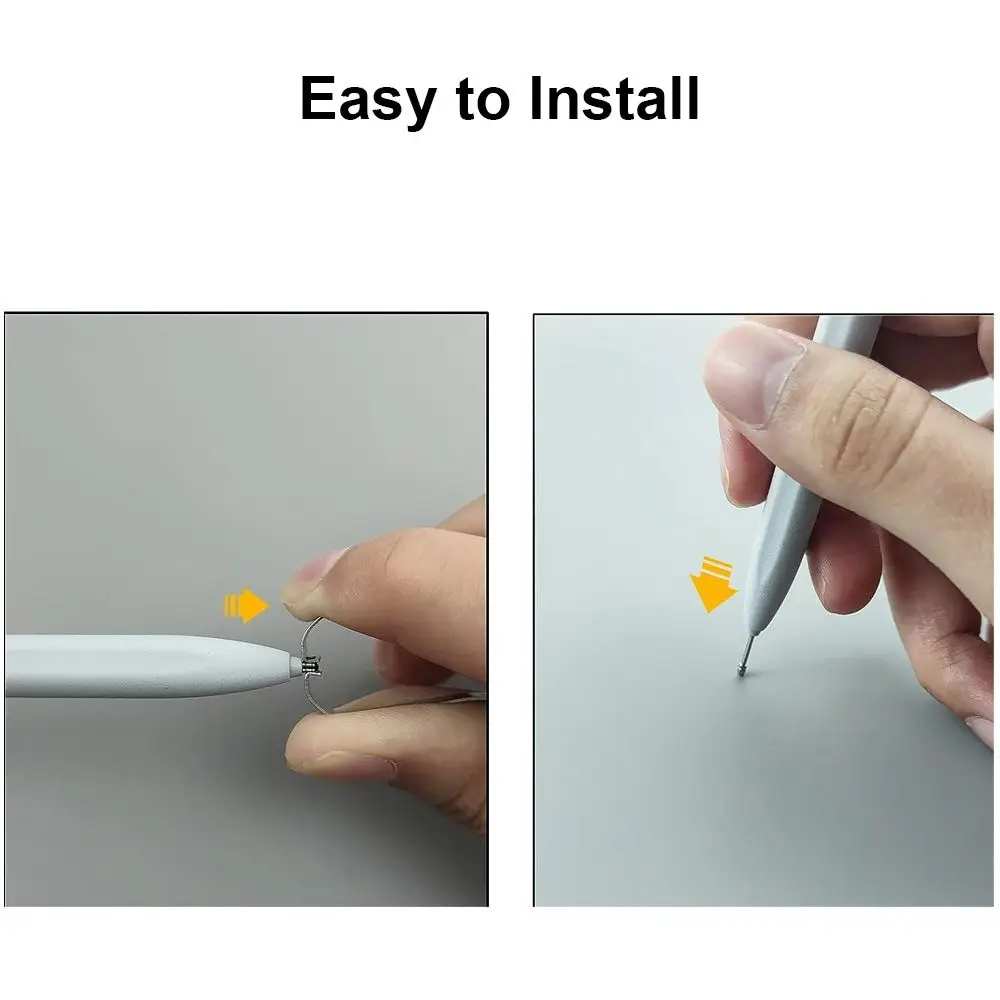 Tablet Pencil Nib Wear Resistant Replacable S Pen Nib Silver Titanium Alloy for Samsung Galaxy Tab S7/S8/S9/S23/Note20