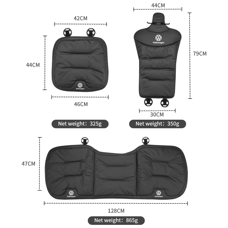 Car Velvet Soft Seat Cover Front Rear Cushion Protector Pad For VW R Golf mk5 Passat Scirocco Polo Jetta GTE GTI Tiguan CC T-ROC