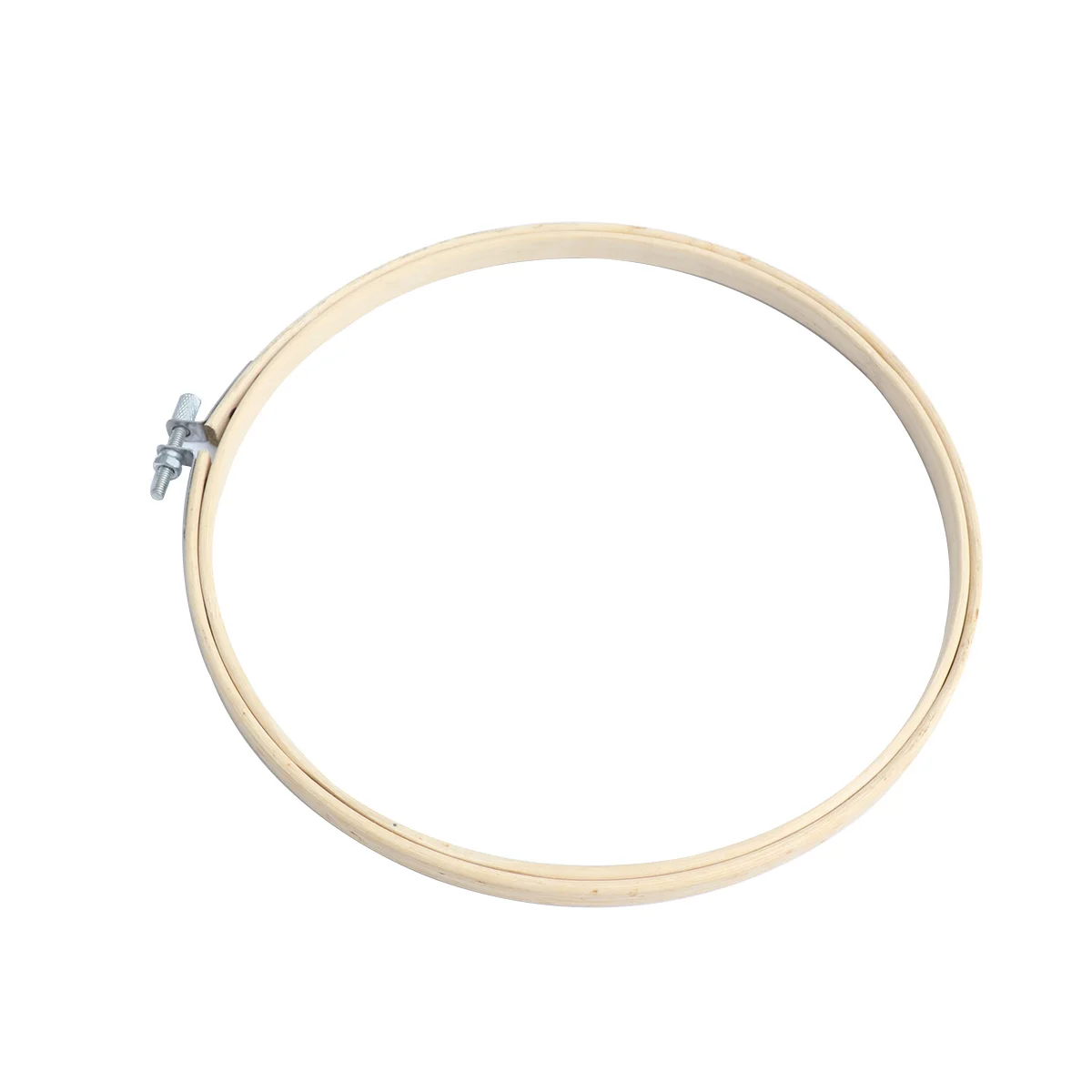 1Pcs 23Cm Bamboo Embroidery Hoop Kit for DIY Cross Stitch and Fabric Painting Easy Fixing Craft Circle Frame Ideal Beginner