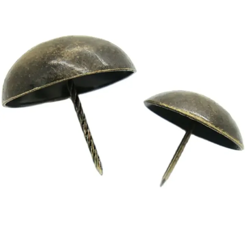 50Pcs/lot Thumbtack Wine Case Box Sofa Decorative Tack Stud Pushpin Doornail Hardware Antique Bronze Upholstery Thicken Nail