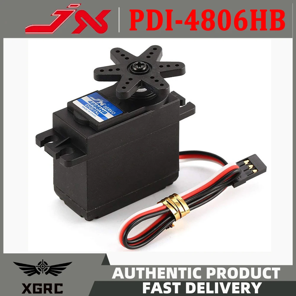 JX PDI-4806HB 6.21kg Plastic Gear Digital Servo Motor for 1/10 1/8 RC Car Boat Fixed Wing Truck Buggy Helicopter