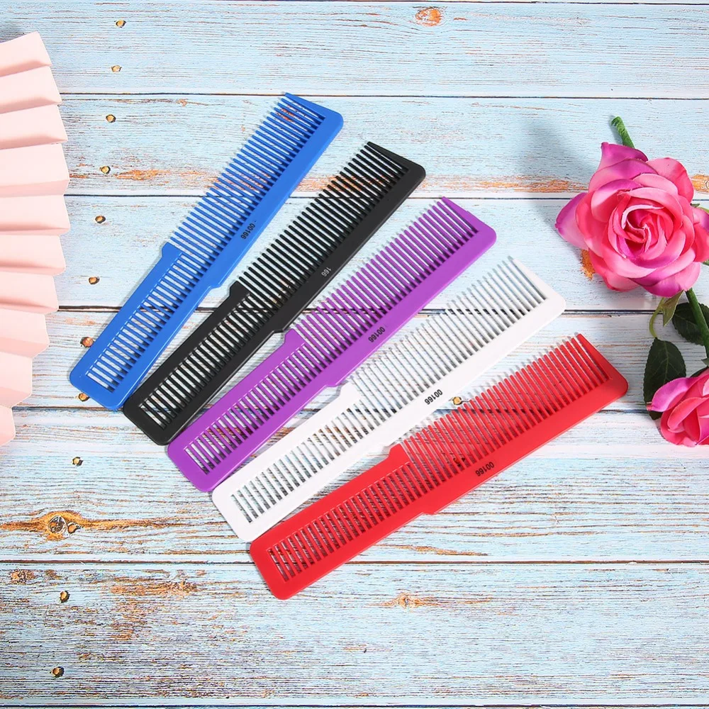 Barber Shop Use Anti-Static Barber Comb Professional Multi Color Hairdressing Comb Durable Haircut Comb For Men Women