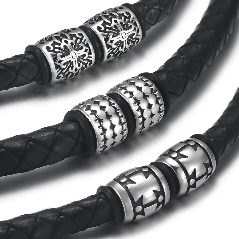 ステンレス鋼ビーズパラコードナイフストラップ飾りチャーム 8 ミリメートル大穴ブレスレット作成コンポーネント DIY ジュエリーアクセサリー