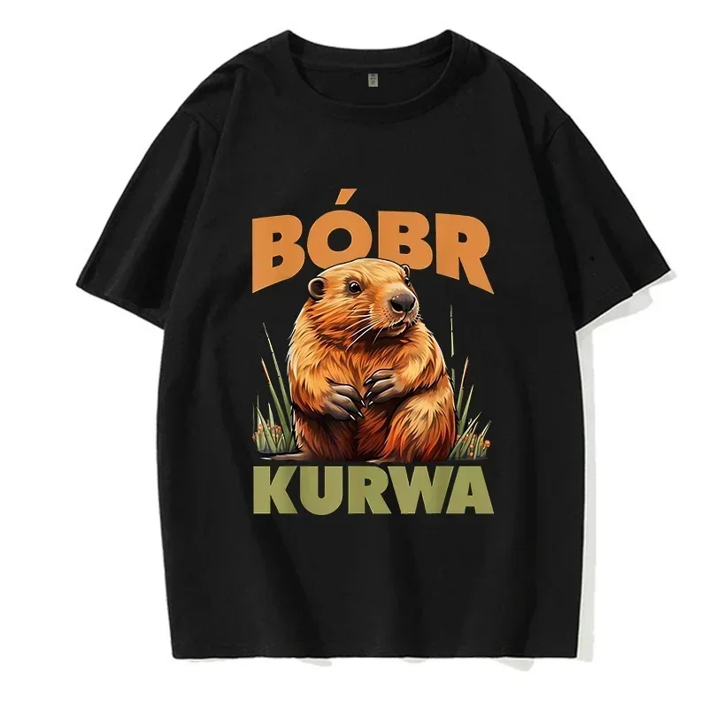 

Футболка в стиле 90-х мультфильмов Bobr Kurwa Grunge, забавная футболка Kurwa Bober манжет, футболки в стиле Харадзюку Y2k, топы, Мужская модная футболка EU Szie, одежда