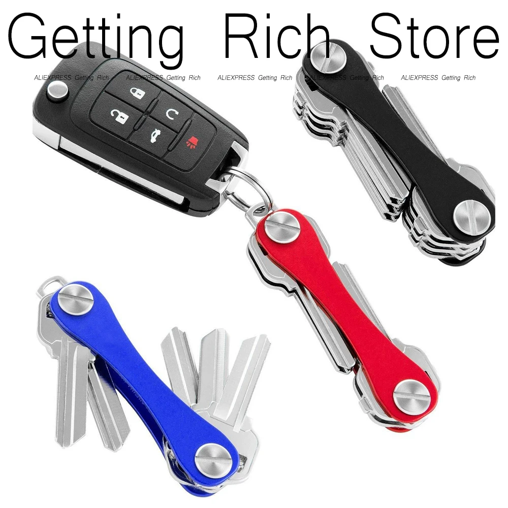 Organizador de llaveros Unisex, Clip de llave de pieza de bucle de Metal multiusos para mujeres y hombres, herramientas EDC al aire libre, regalos para padre y novio