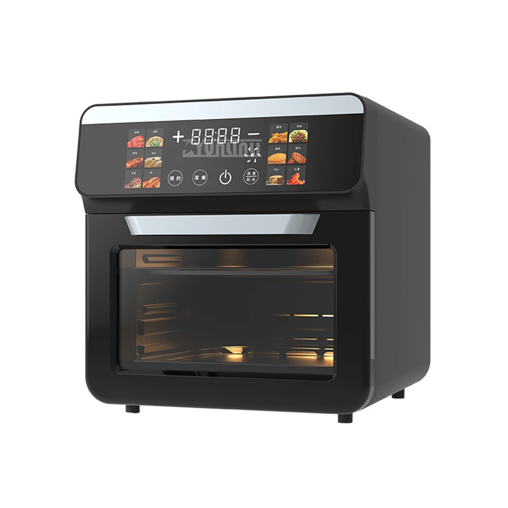 Touchscreen Electric Air Fryer with Visual Window Intelligent Frieteuse Kitchen Appliance Freidora De Aceite