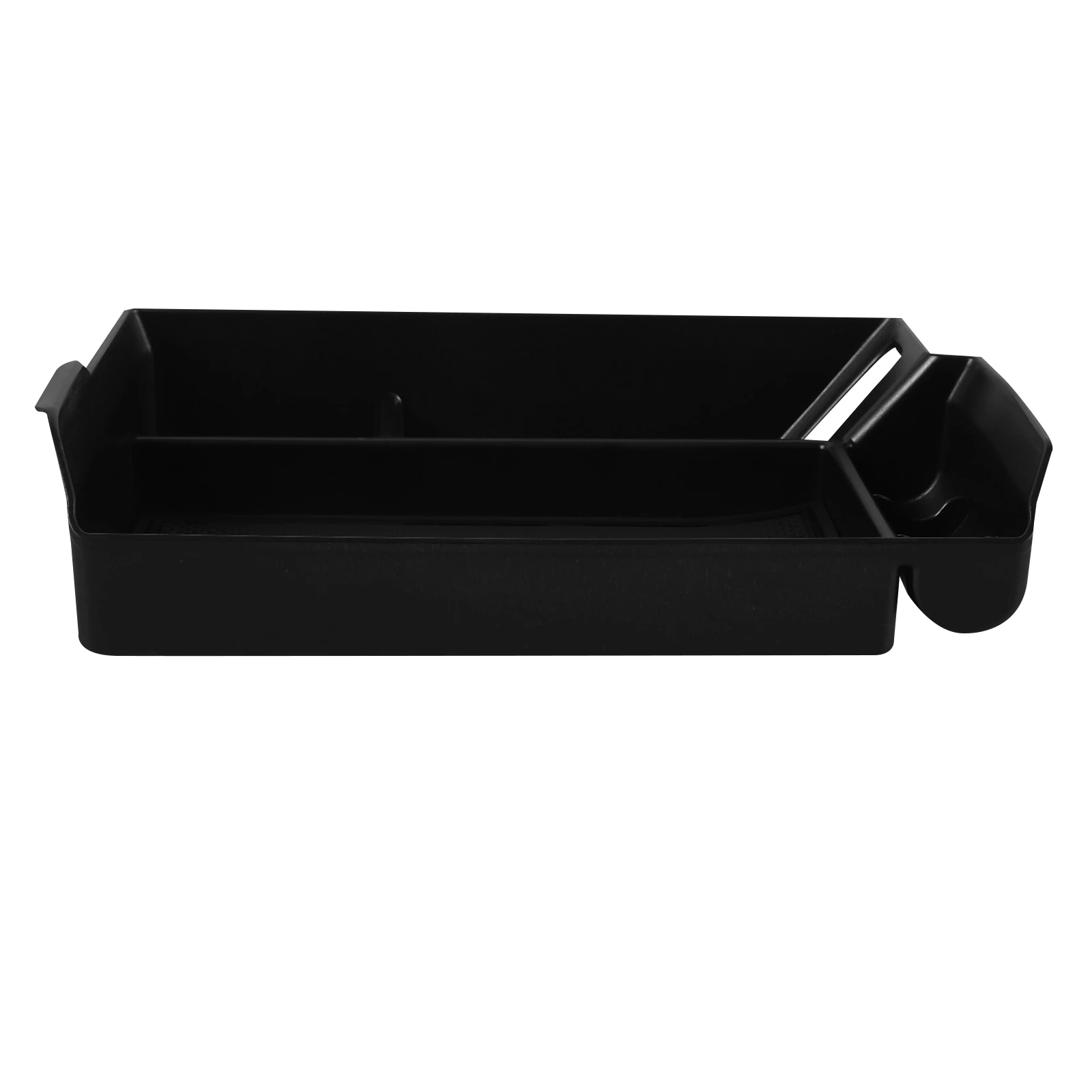 

Car Boot Organiser Armrest Storage Box Center Console Organizer Tray Divided Black Plastic
