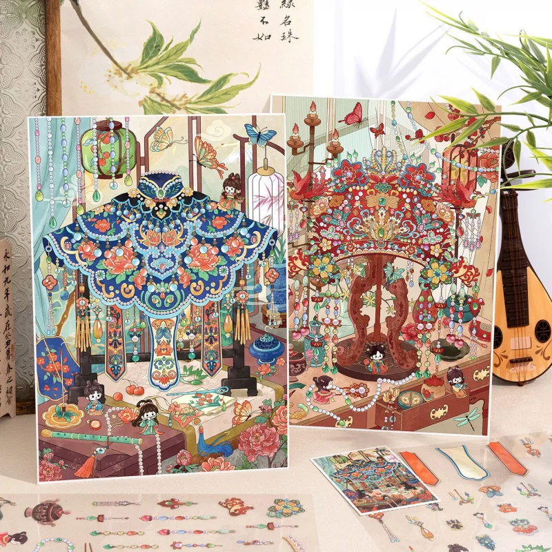 

Card Lover 3 шт. [Серия историй майстерни] Большой масштабный антикварный восстановитель Культурная реликвия головоломка 3D стереоскопический набор наклеек