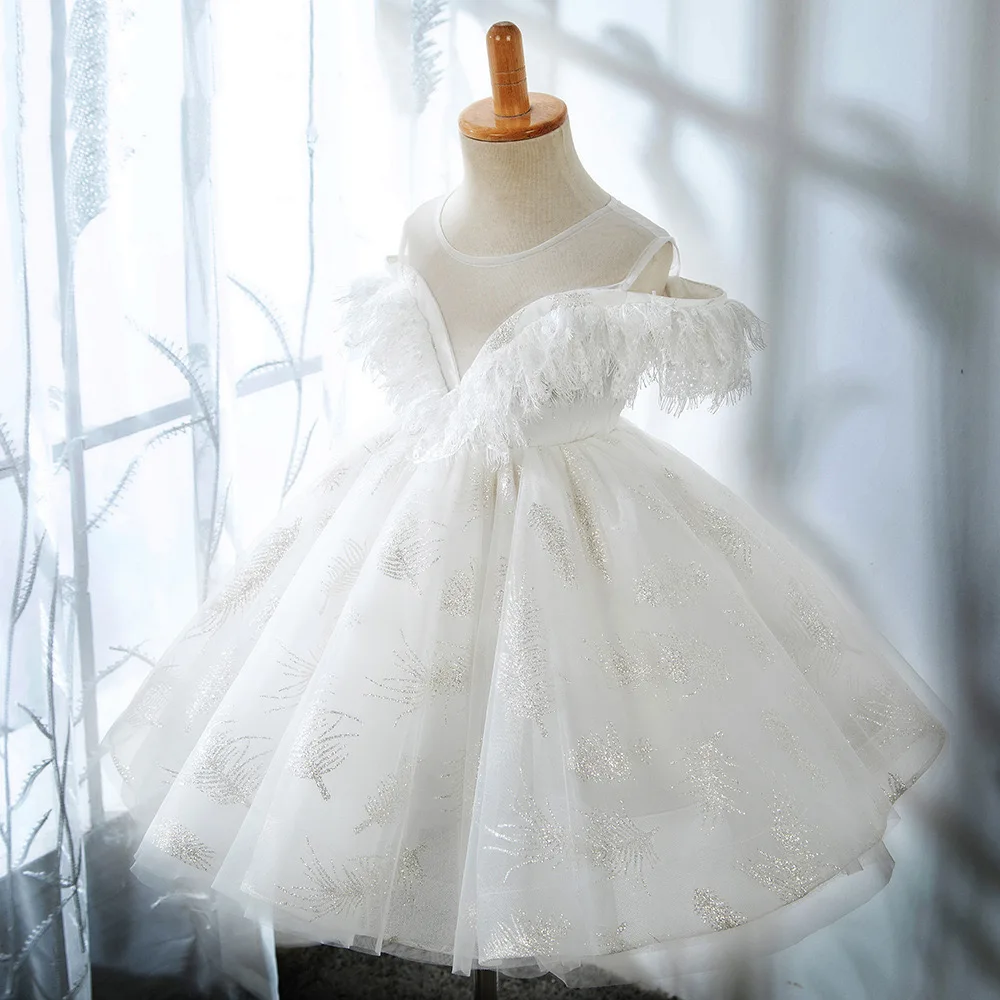 

Little Girls Dress Party Evening Elegant Luxury Lace Weddings Ball Gown Kids Formal Occasion Pageant Dresses for Children