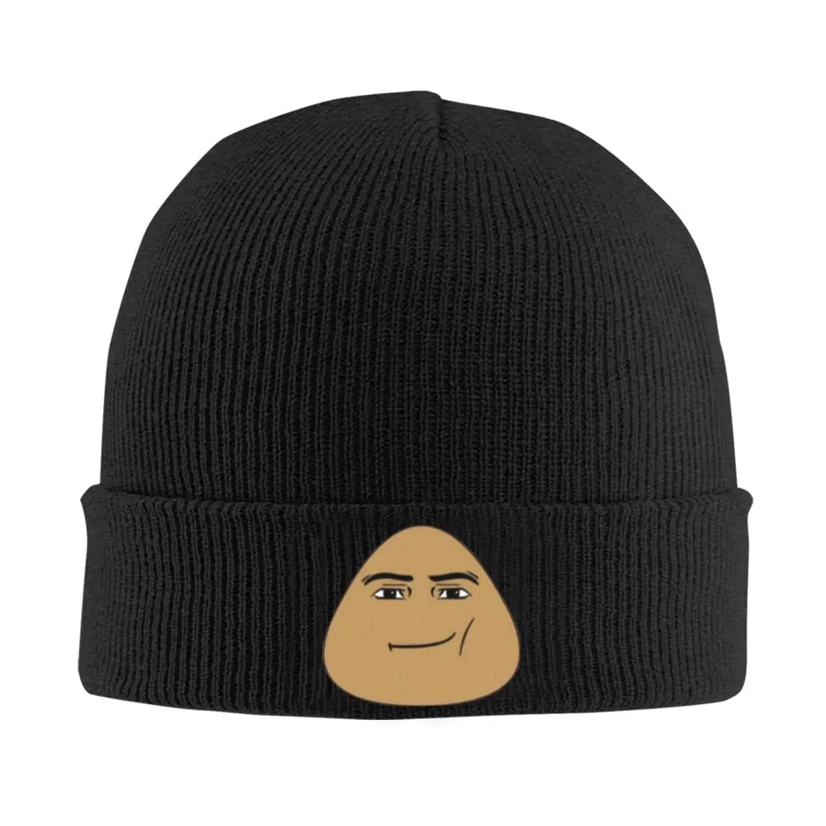 Unisex Pou Meme malha chapéu, gorro, videogame, esporte ao ar livre, elástico, homens, mulheres, personalizado, capota casual, outono