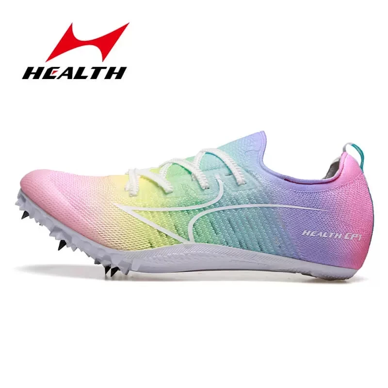 Health CP1 Full Carbon Plate Track And Field Sprint Spikes Sneaker Professional High Springback Dash Race Training Sport Shoes